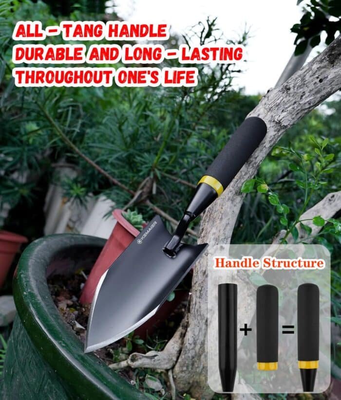 Gardening Hand Trowel: Heavy Duty Carbon Steel - Image 3